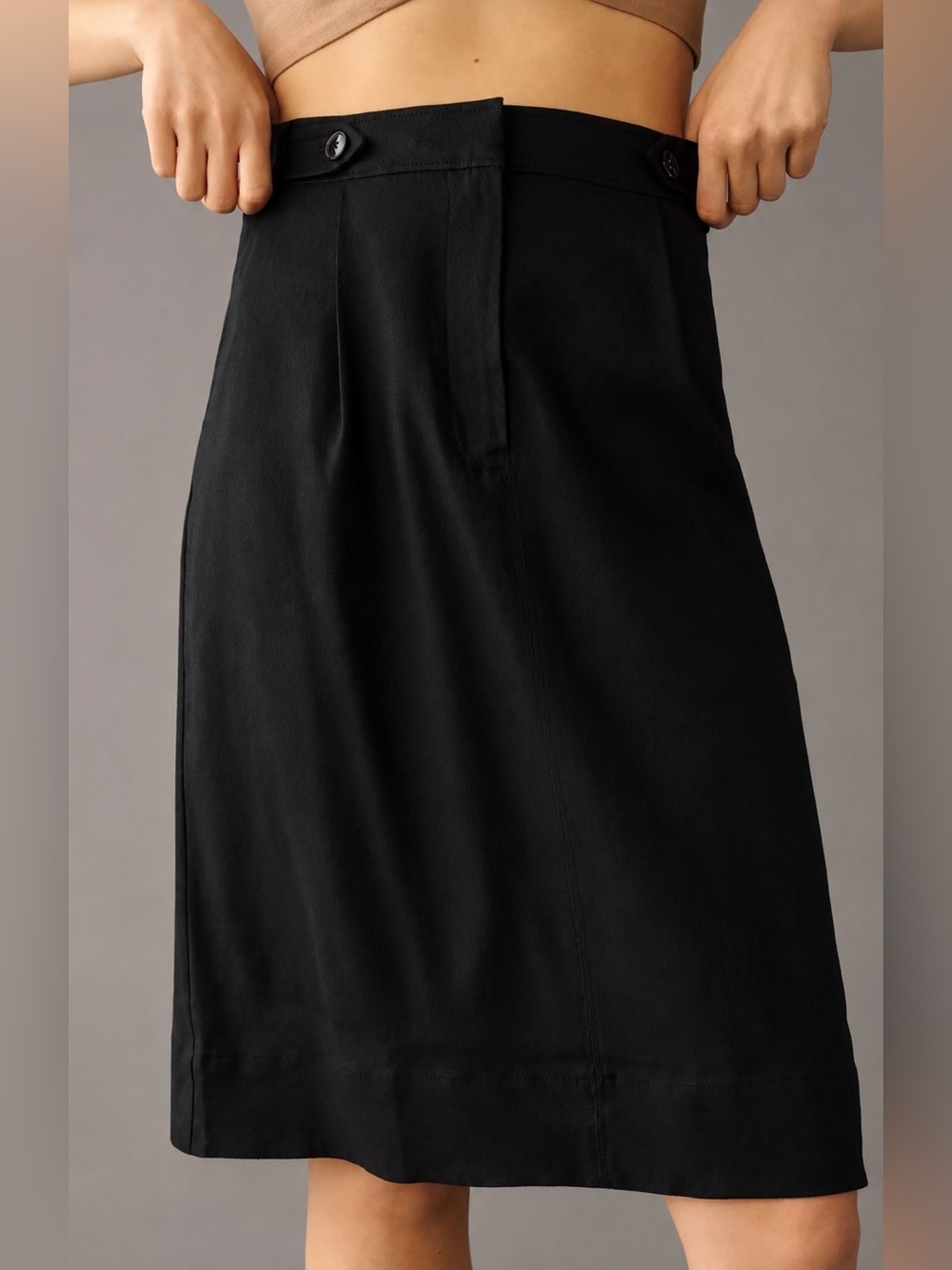 Maeve NWT linen blend black pencil skirt, size 2